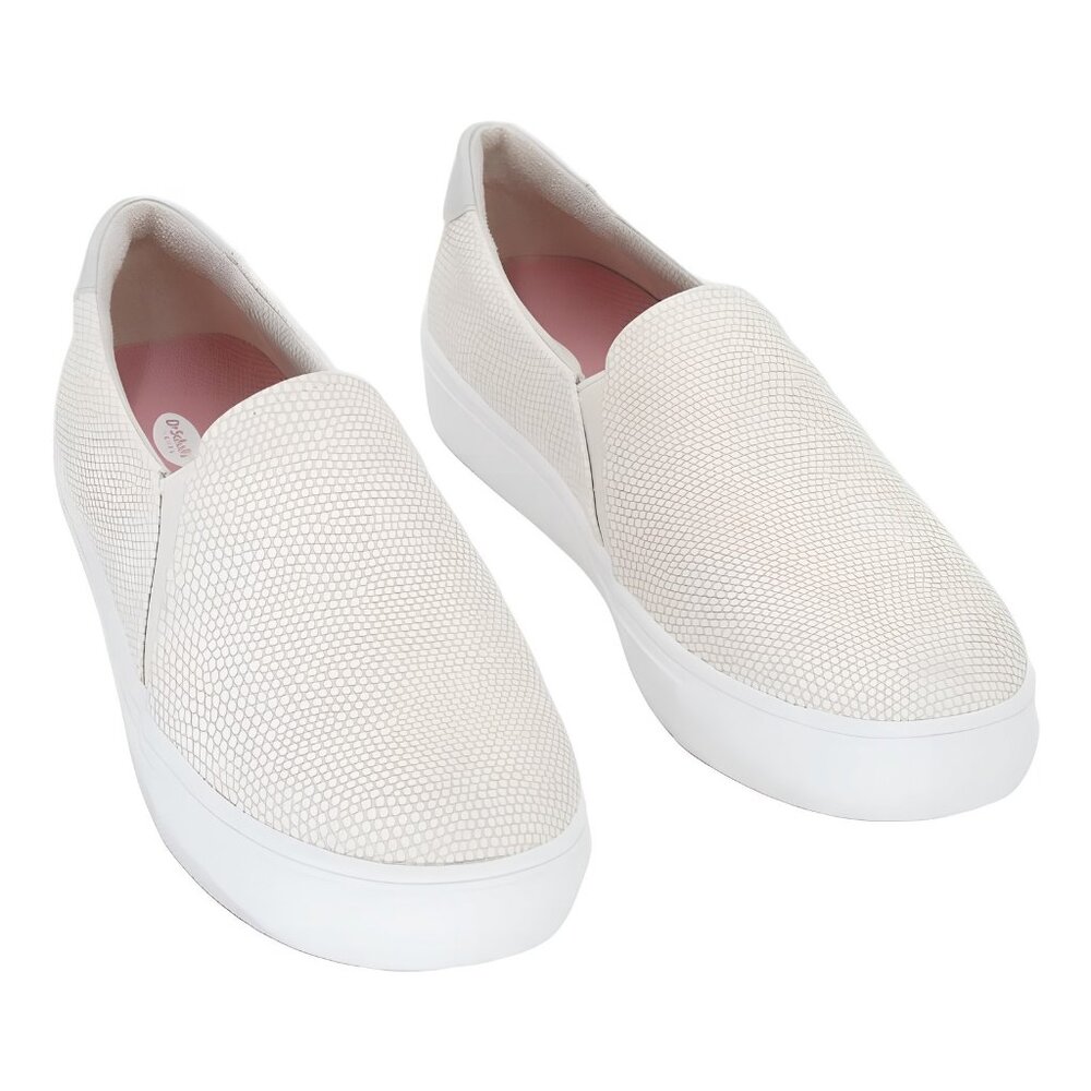 Dr. Scholl's White Slip-On Platform Sneakers